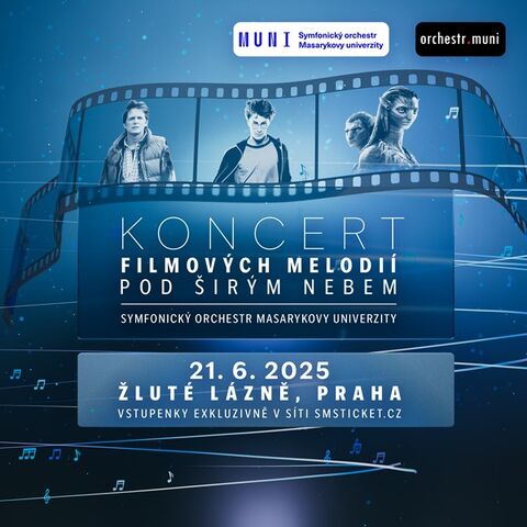 Koncert filmových melodií pod širým nebem