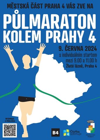 Individuální půlmaraton po hranici MČ Praha 4